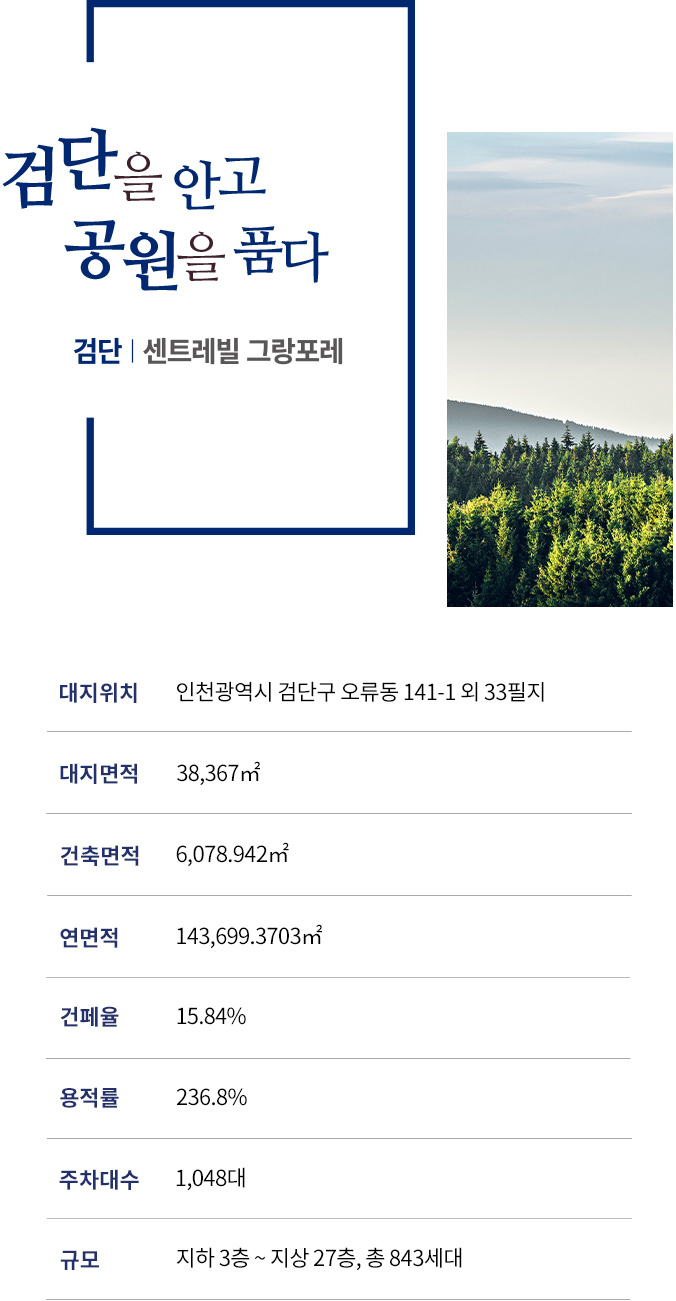 검단 센트레빌 그랑포레 사업개요