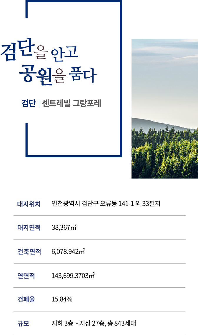 검단 센트레빌 그랑포레 사업개요